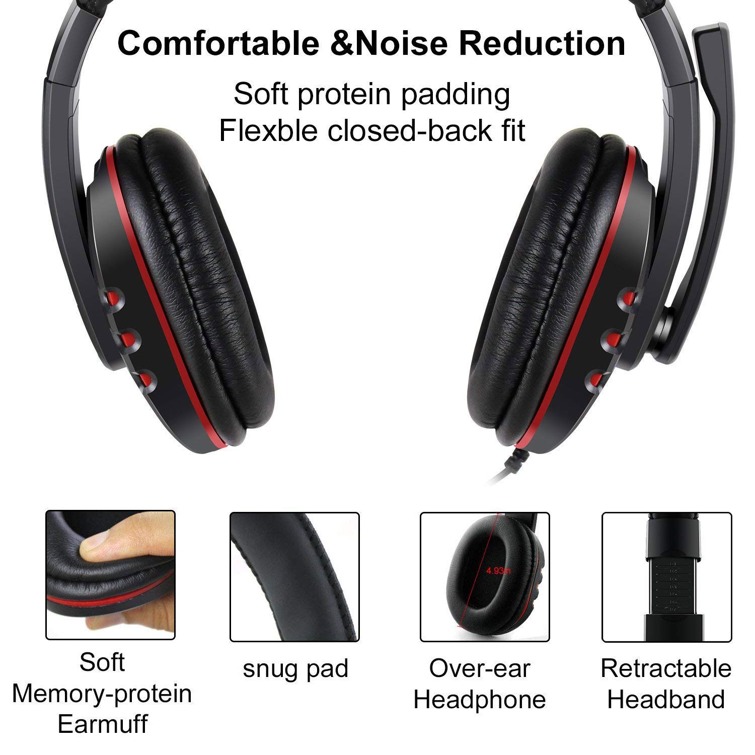 Amazon.co.jp: Zeion ゲーミングヘッドセット ヘッドホン マイク