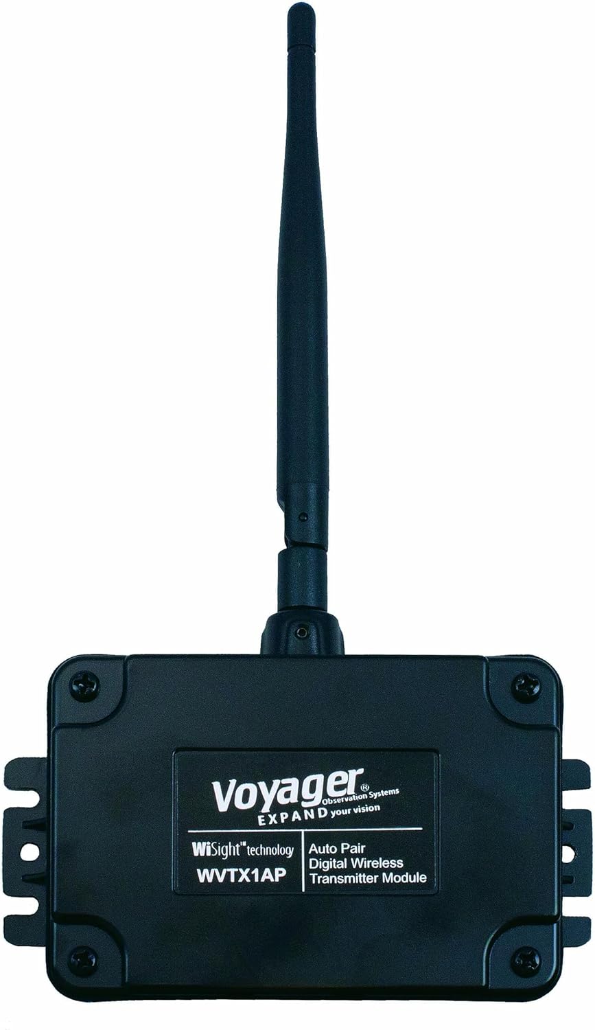 ASA Electronics Voyager WVTX1AP Wireless Transmitter; Digital Technology; Single Camera Input; 2-Wire Power; Waterproof Aluminum; 12VDC (Renewed)
