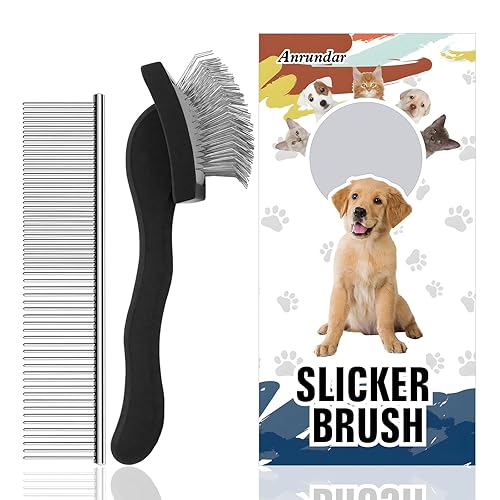 Miniatura 7 de Cepillo deslizante para perros, kit de aseo dorado para garabatos dorados, cepillos desmenuzadores para Goldendoodles, Labradoodles, caniches,