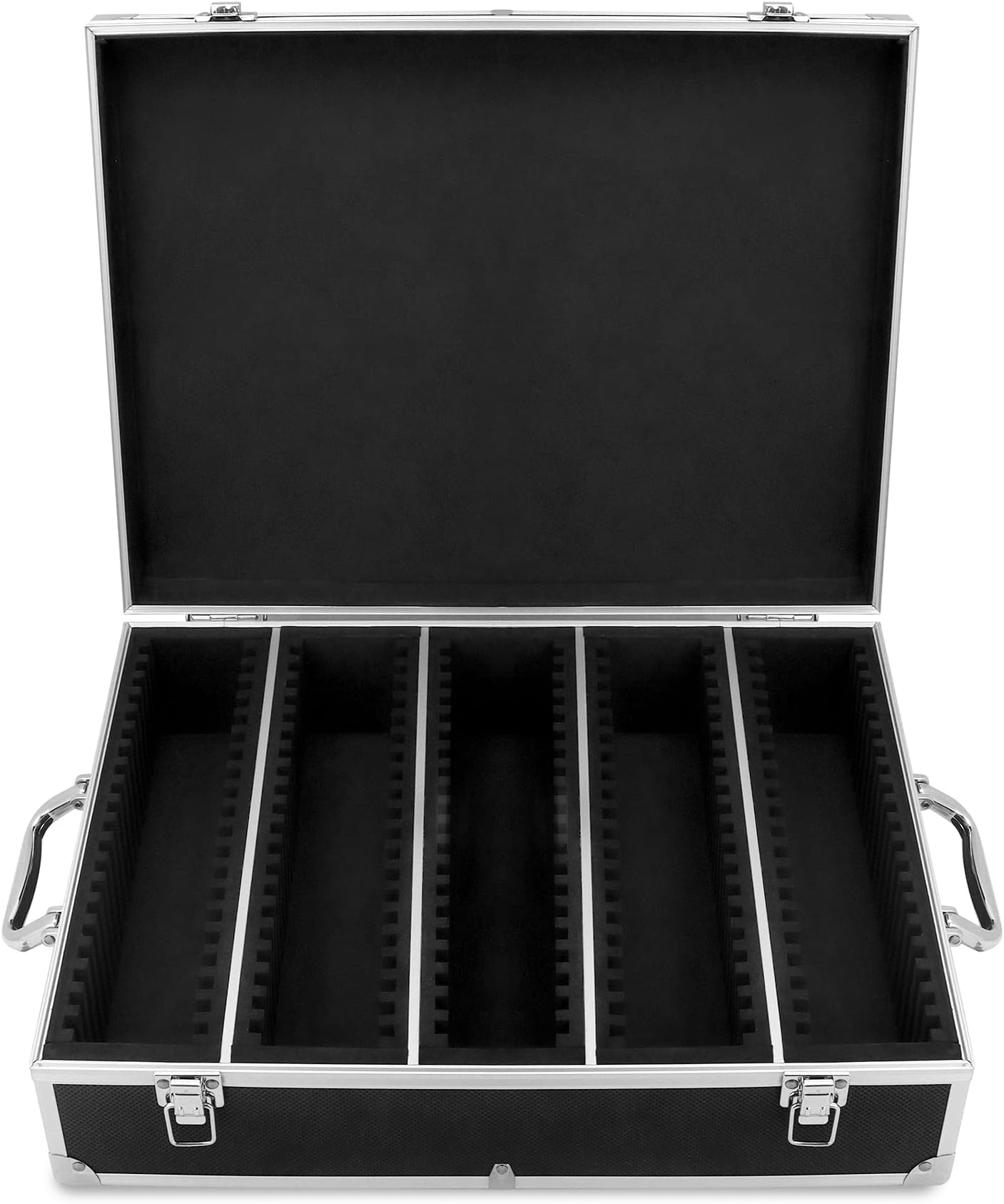 QWORK Coin Storage Box, 100 Graded Coin Slab Case, Trading Card Storage Box for PCGS, NGC & More, Coin Holder Display Case, Coin Collection Supplies, Black