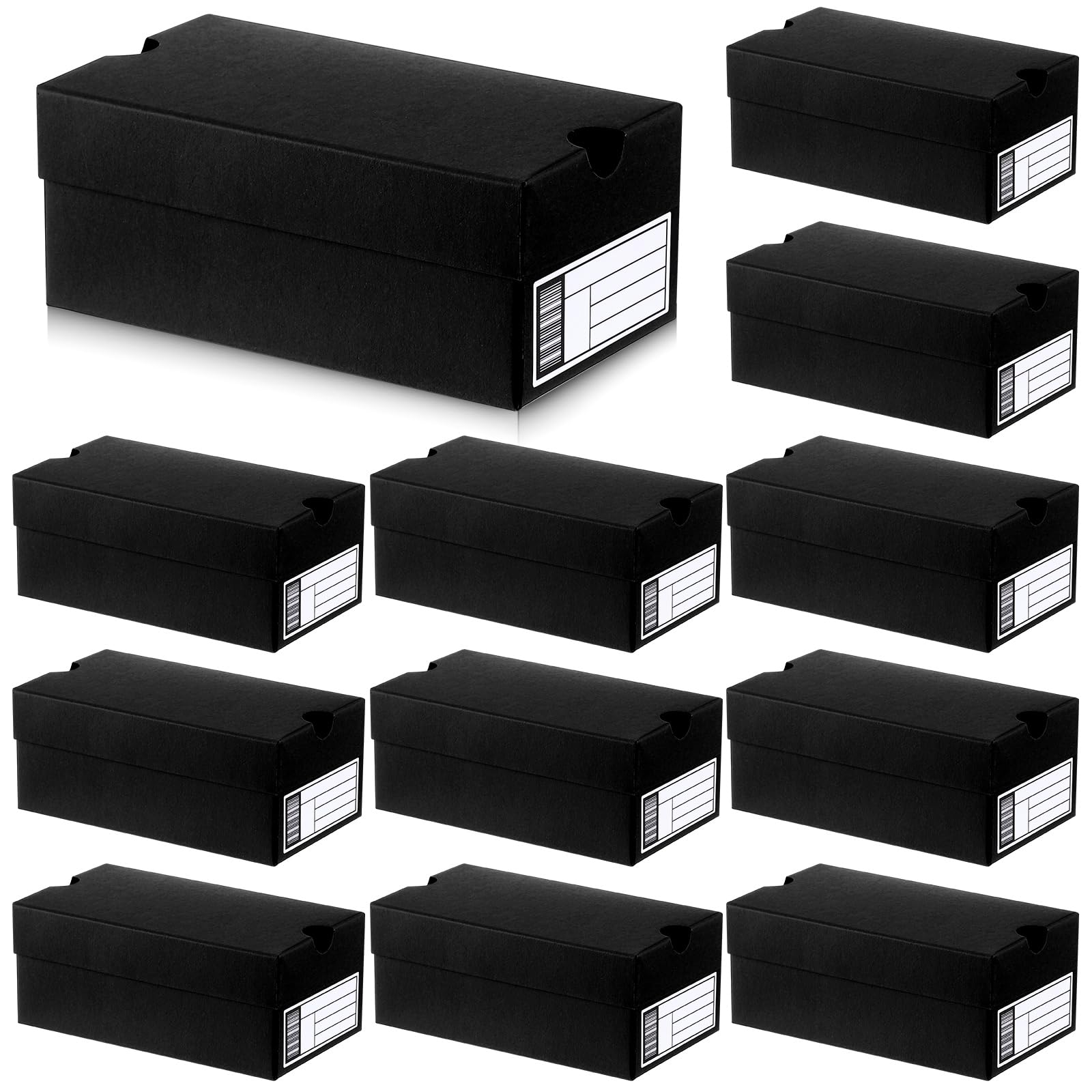 Fullhawl 12 Sets Mini Shoe Gifts Boxes for Party Favors 6.1 x 3.9 x 2.5 Inches Sports Mini Sneaker Box with Editable Label for Candies Cookies Snacks(