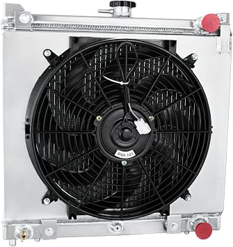 3 Rows Radiator+Shroud Fan For 1998-2017 Suzuki Jimny Sumurai JB G13B/M13A 1.3L