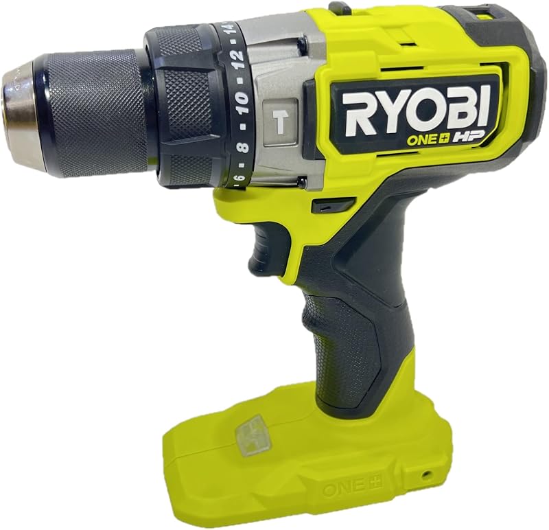 RYOBI ONE+ HP 18V Brushless Cordless 1/2 in. Hammer Drill/Driver - PBLHM101B - Tool Only (Battery Not Included) | Battery and Charger Sold Separately