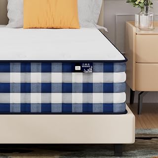 Queen Mattress,10 Inch Mattress Queen Size in a Box,Superior Hybrid Gel Memory Foam, Pressure Relief, Zoned Support Spring, Medium Firm, 60"*80"*10"