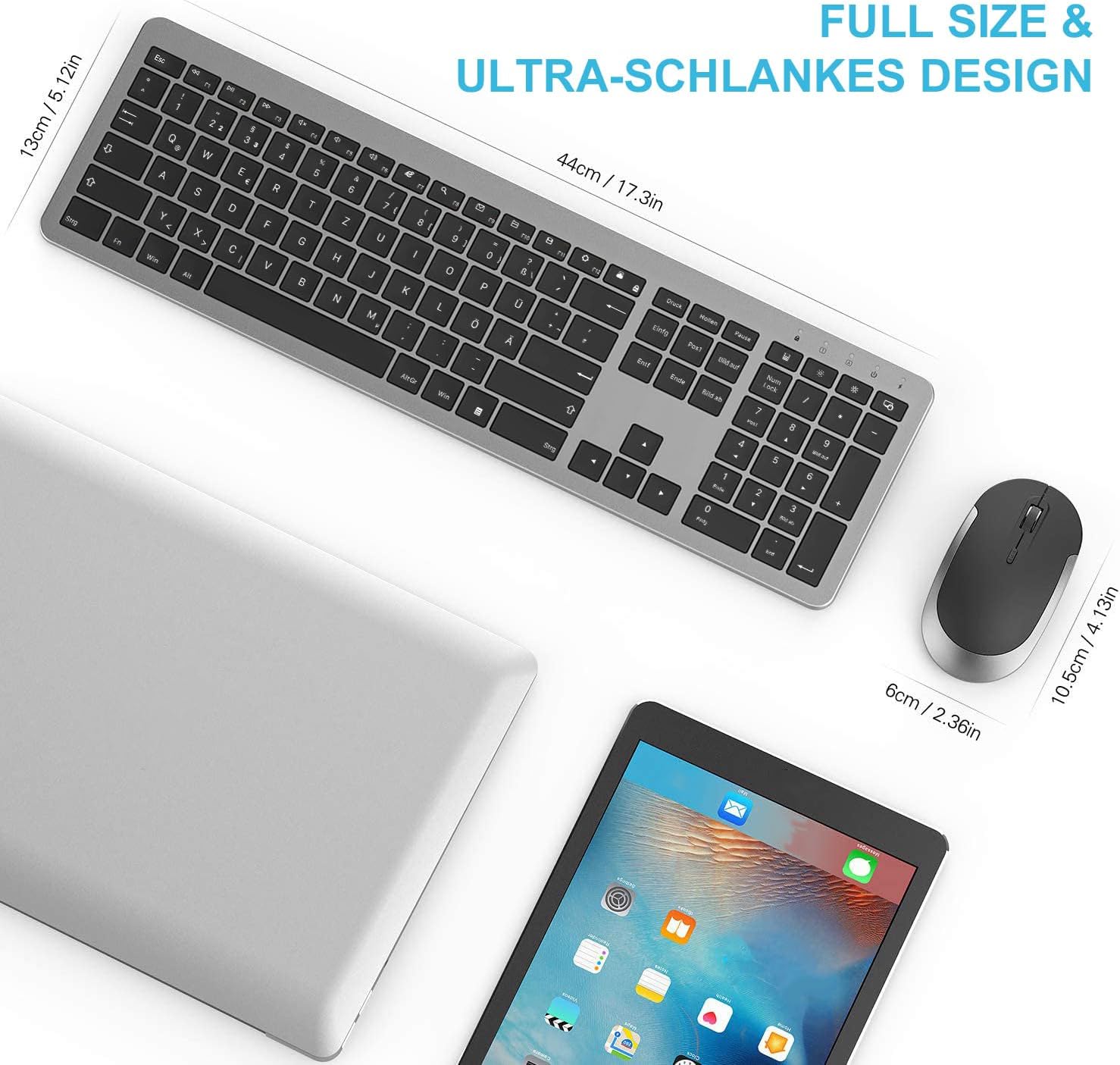 Dimensions of seenda wireless keyboard and mouse