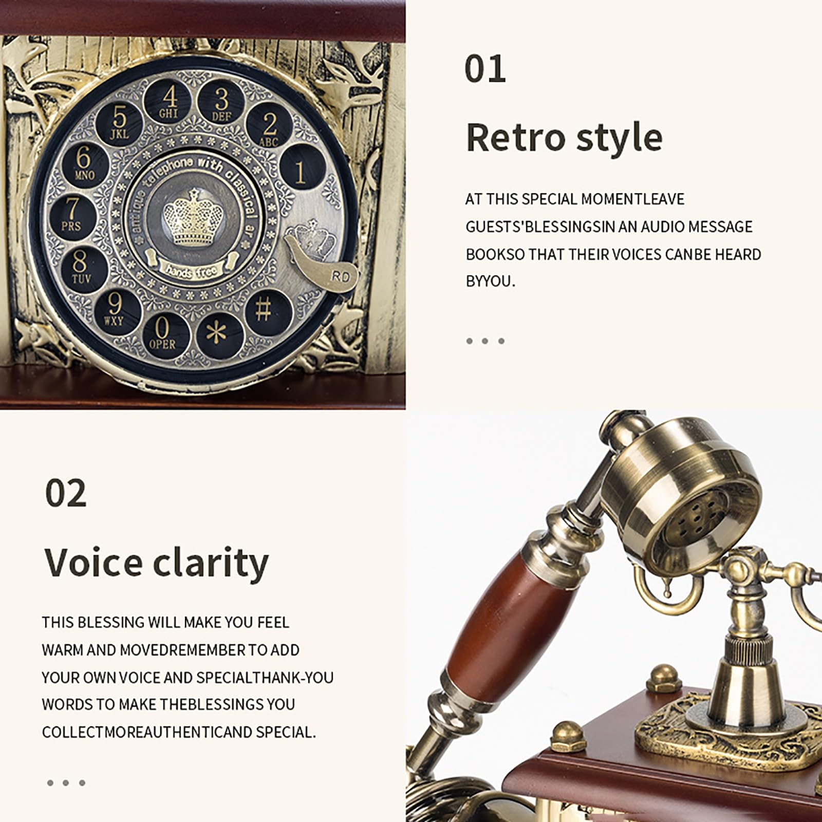 Audio gastenboek bruiloft telefoon vintage audio