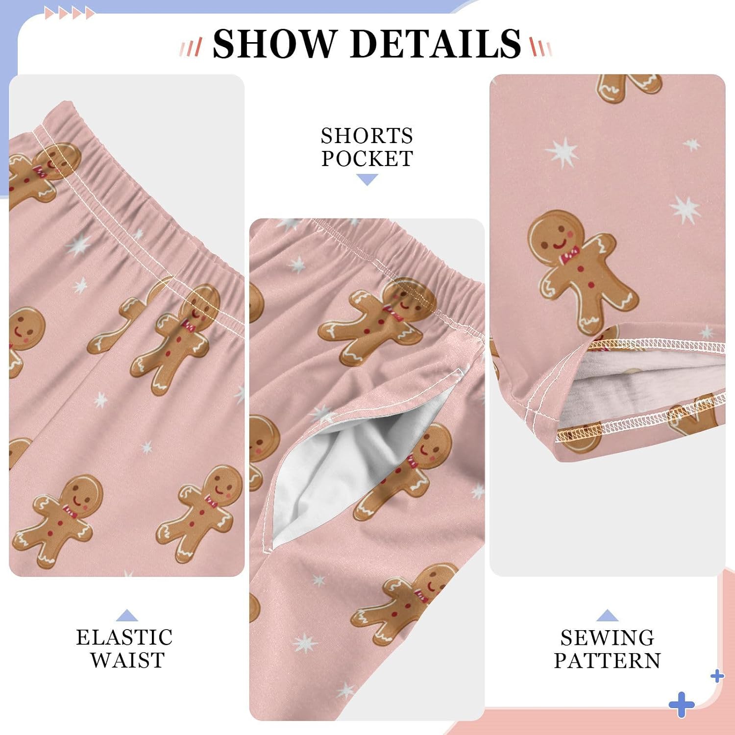 Pfrewn Christmas Winter Pajama Pants Xmas Pattern Long Sleep Lounge Bottoms for S-XL