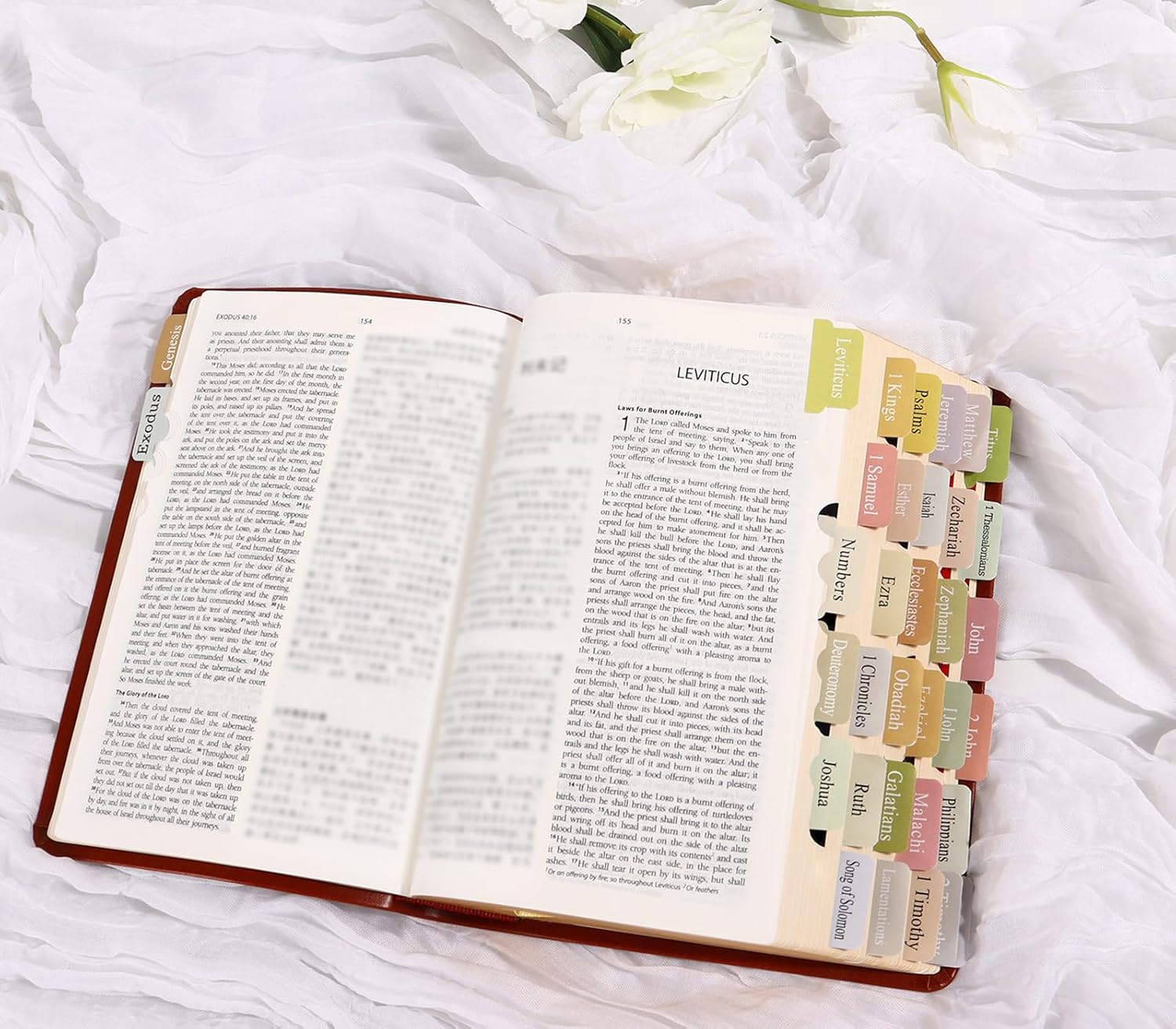 Chapter Dividers Index Tabs for Bible Study & Prayer, Unisex Boho Bible Gift Accessories (Girls, Boys, Men, Women)​90 Tags - Image 7