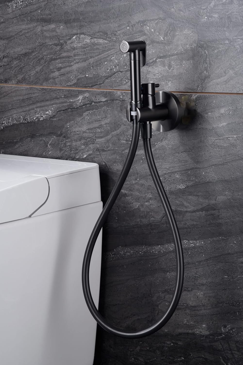 GAYLON IMEX - Grifo bidet empotrado, monomando de wc bidet - Imex Serie Munich - RDM001-BGM (Black Gun Metal)