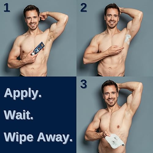 Miniatura 5 de No Hair Crew Paquete íntimo | Incluye crema depilatoria para hombres y polvo corporal seco y fresco para controlar el sudor y el olor