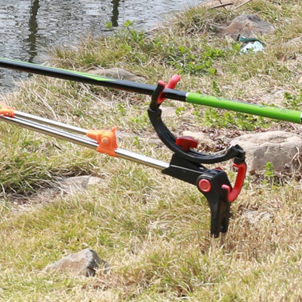 Tripode pesca Rosterillas de la caña de pescar 360 grados Ajustable Doble Torreta Pesca Pesca Titular de Pesca Universal Cañas de pesca Pesca Pesca Soporte para cañas de pescar ( Color : Double Head )