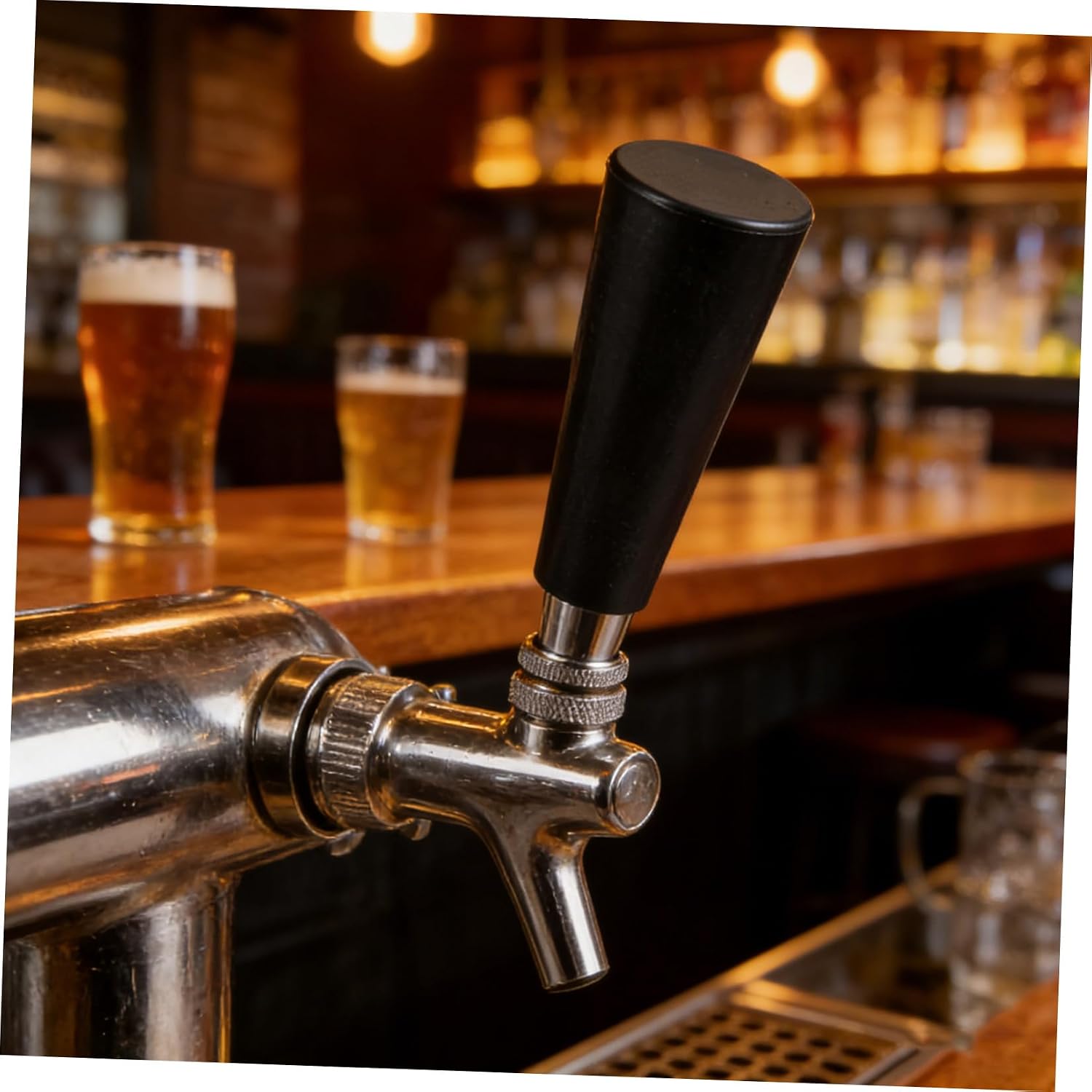 VOSAREA 4pcs Beer Tap Handle for Draft Faucet Replacement Ergonomic Heavy Duty Keg Handles with Comfortable Grip for Homebrew Kegerators and Bar Beer Accessories