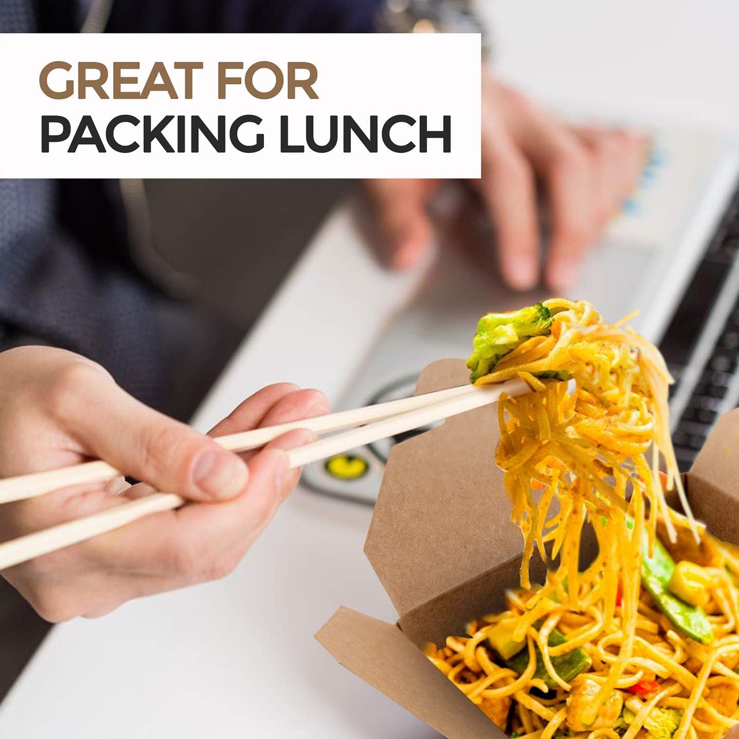 Stock Your Home Microwaveable Brown Take Out Boxes 71 oz 160 Pack, Leak and Grease Resistant Food Containers, Recyclable Lunch Boxes for Restaurants Catering and Parties