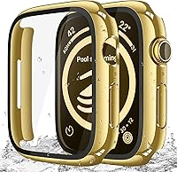 Vista 19 de Misxi [Juego de 2] Funda Impermeable con Botón para Apple Watch SE 2 (2024) Series SE 6 Series 5 Series 4 44mm, Funda de PC Anti-Caída con Protector
