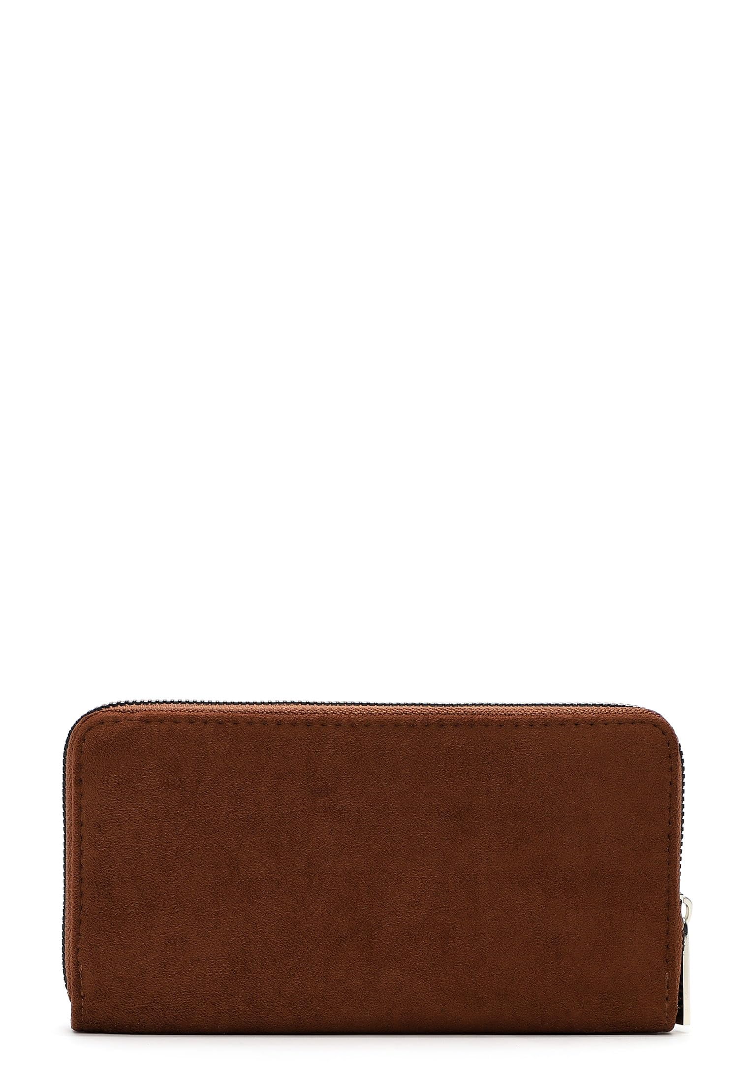 Tamaris portafoglio Marina Suede Zip Around Wallet Cognac marrone chiaro