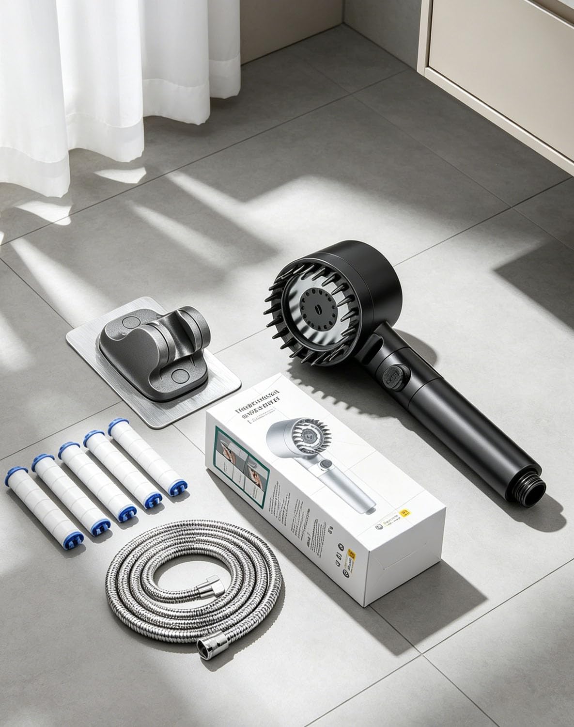 Aquapure Cabezal de Ducha Filtrante con Filtración de 12 Etapas
