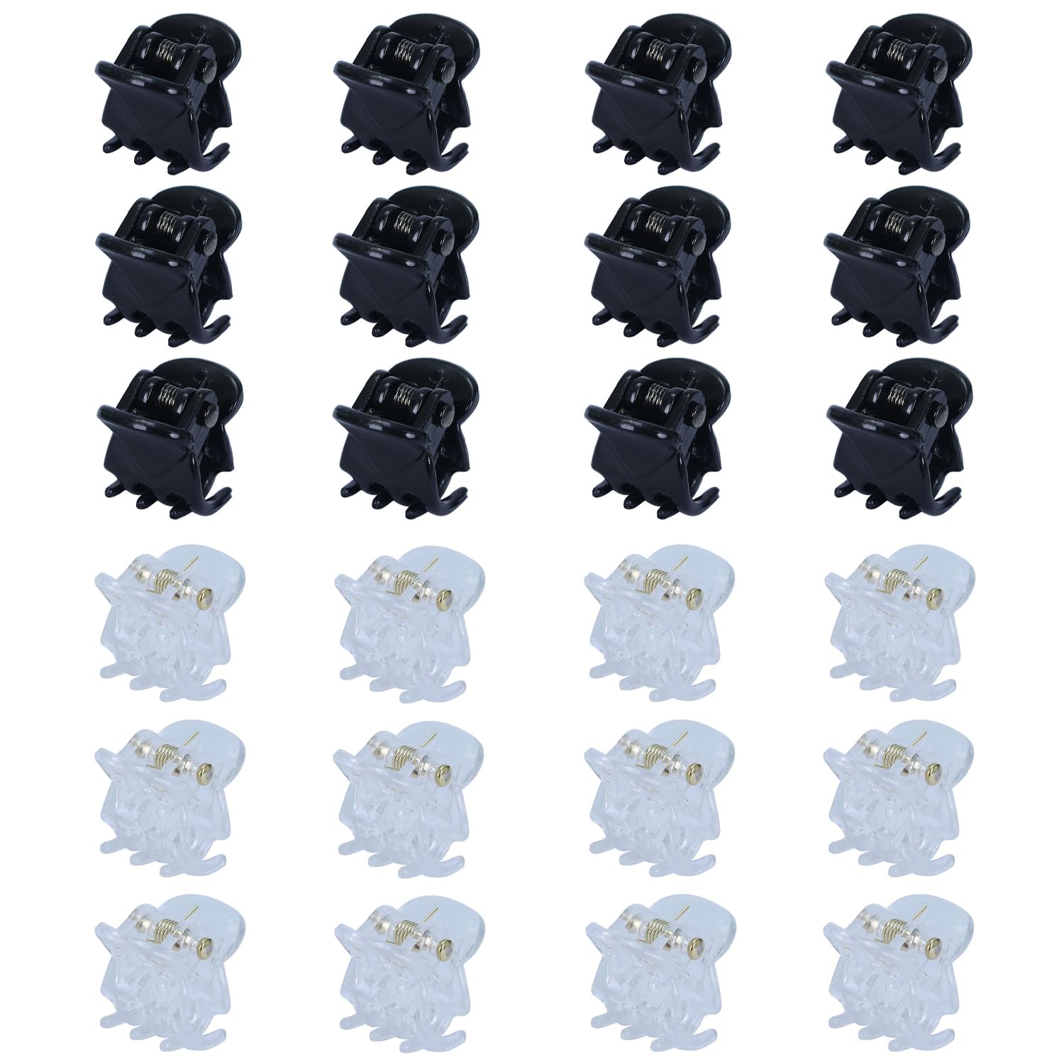 iLamvie Pinzas Pelo 24 Piezas,Mini Clips de Pelo,Accesorios de Cabello para Mujere,Clips de Cabello Pequeños para Niñas y Mujeres con Caja,Negro y Marrón