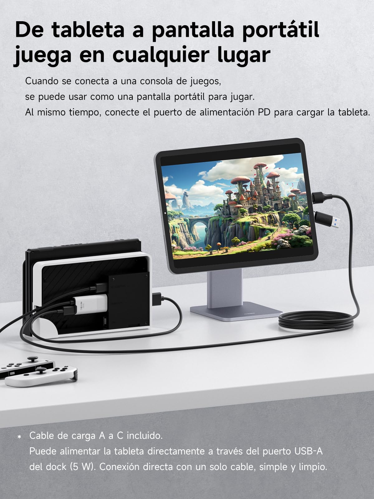 Hagibis Capturadora | USB 3.0 con PD 100W | HDMI a USB A/C | Capturadora de Video 1080P@60fps YUY2/MJPEG MS2130 | Grabadora para Meta Quest 3, Switch, PS5, VR, Streaming