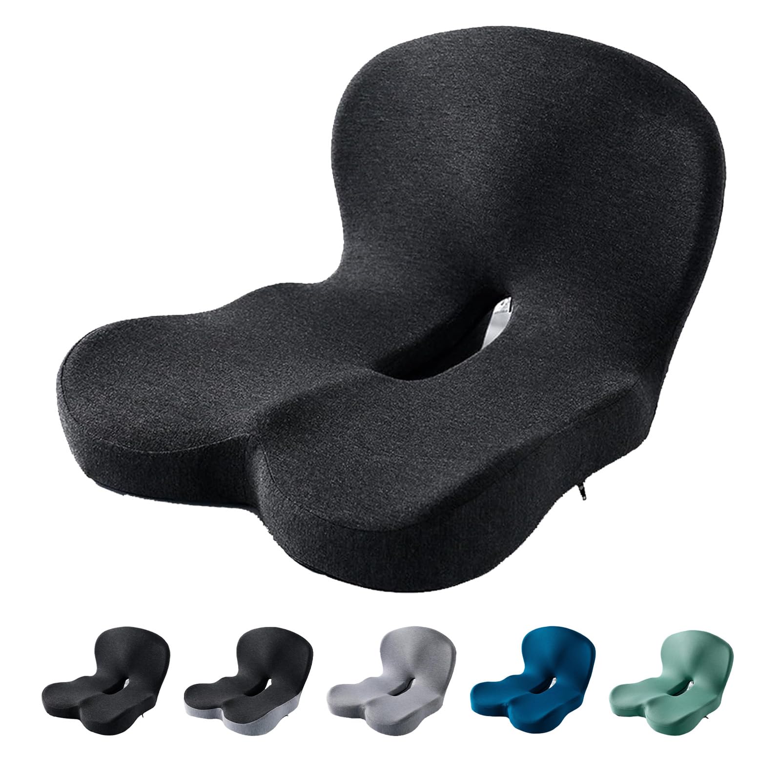 Reenly Back And Seat Cushion, Welnax Lumbocare Pro, Soothe Cushion, Non Slip Seat Skin With Back - View #12