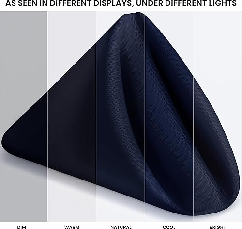 Vista 113 de Utopia Home Paquete de 24 servilletas de tela de 18 x 18 pulgadas, bordes con dobladillo 100% poliéster, lavables y reutilizables, ideales