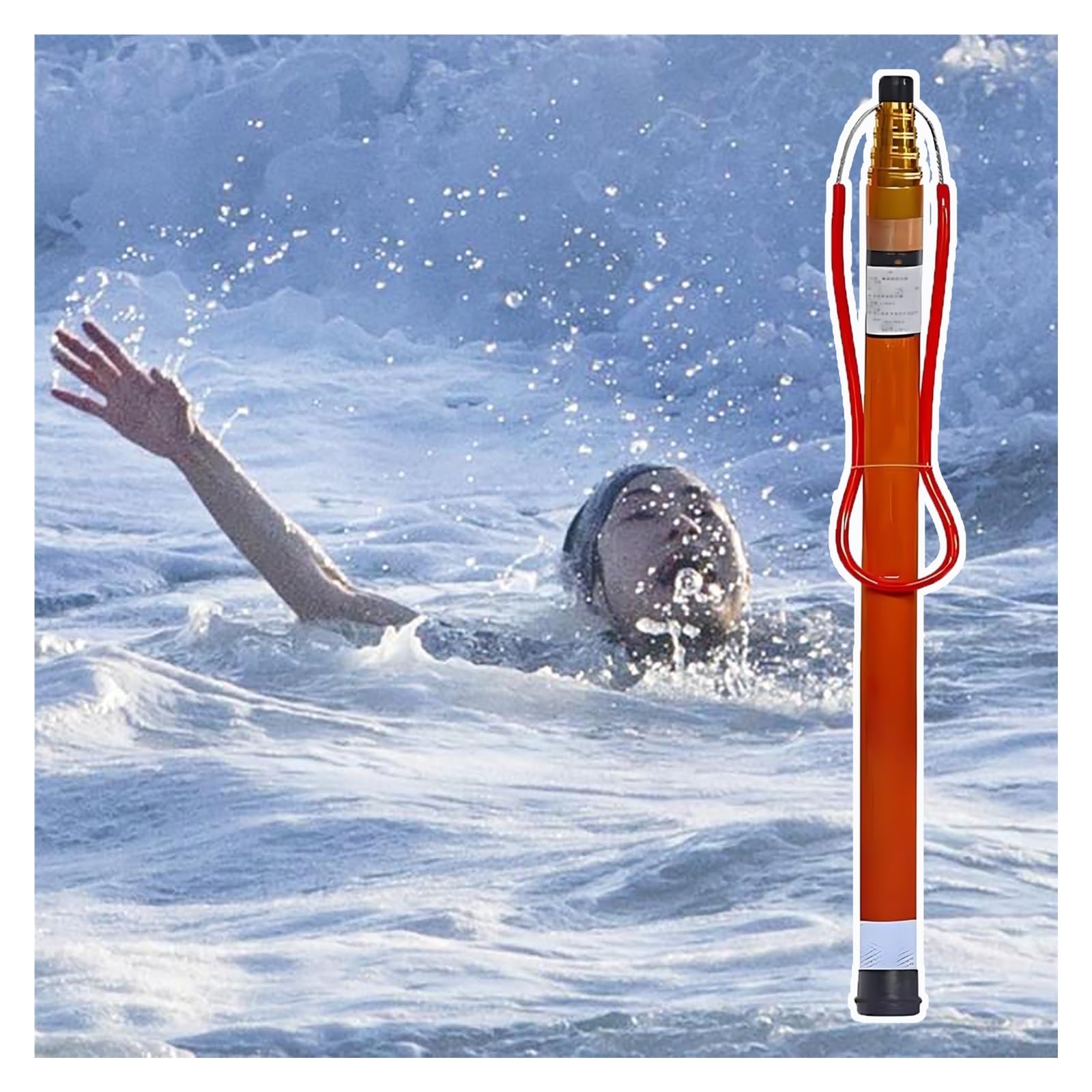 Crochets de sauvetage aquatique à extension rapide 10m pour assistance d'urgence