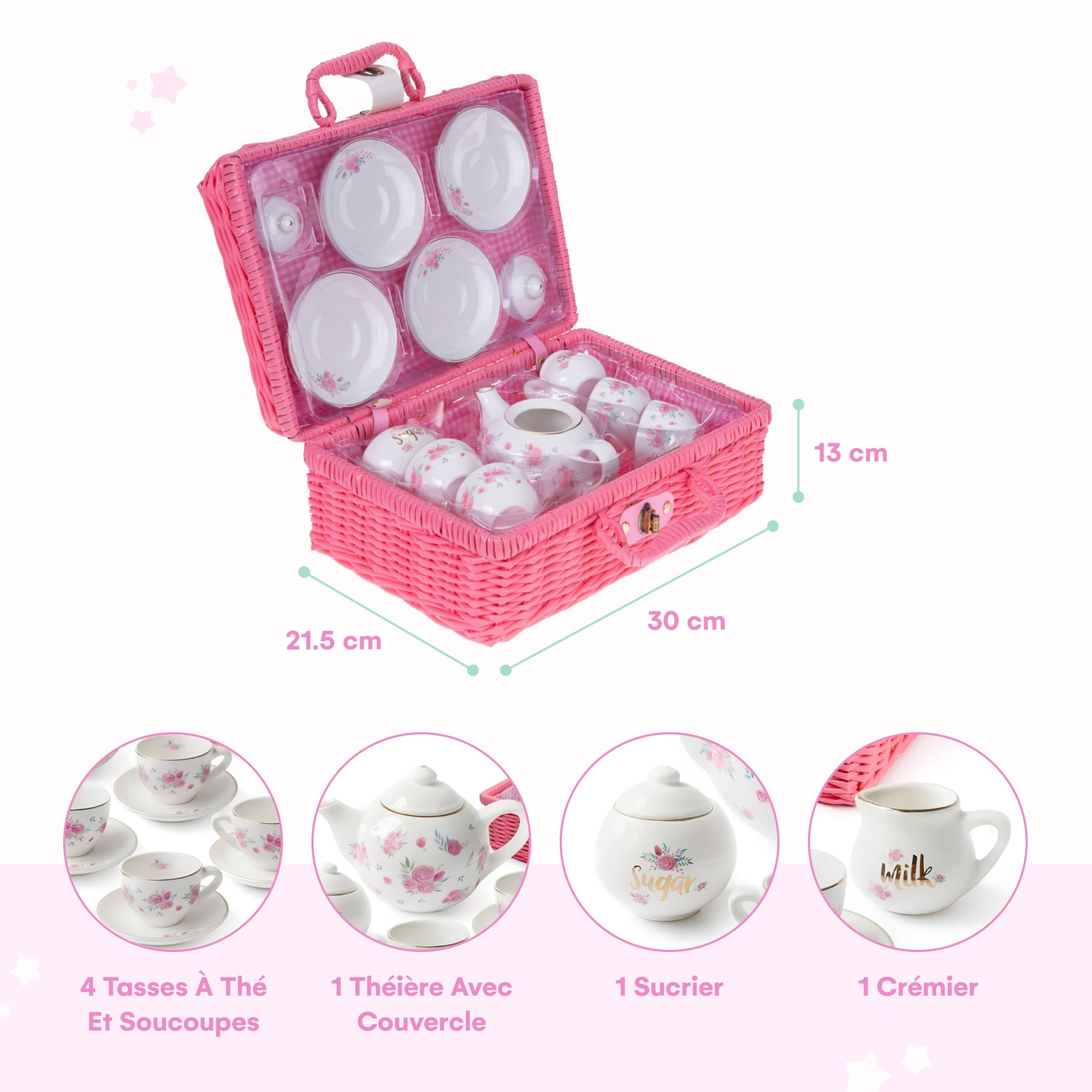Dinette Enfant Porcelaine KAHLA - Service 4 Personnes - Allemagne Est - Occasion