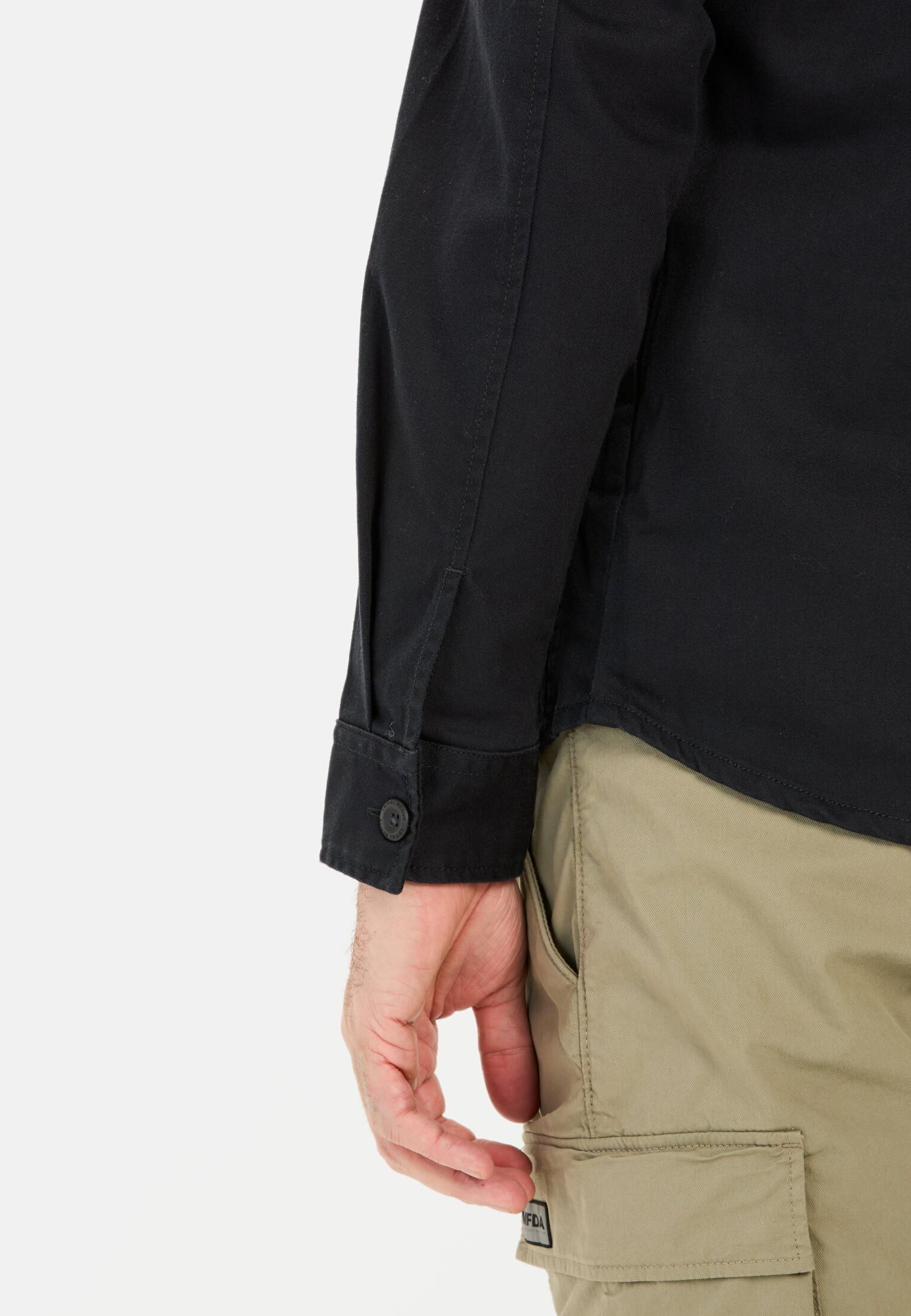 camel active Herren Overshirt aus Reiner Baumwolle