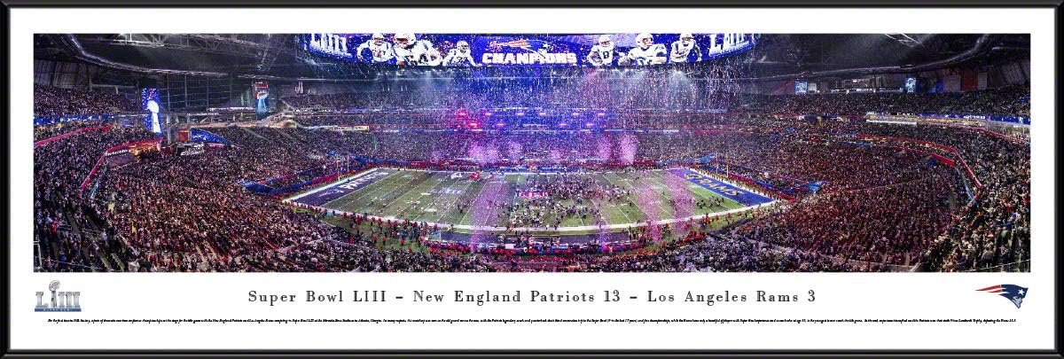 New England Patriots - 2019 Super Bowl LIII Champions - NFL Panoramic Poster and Wall Décor by Blakeway Panoramas