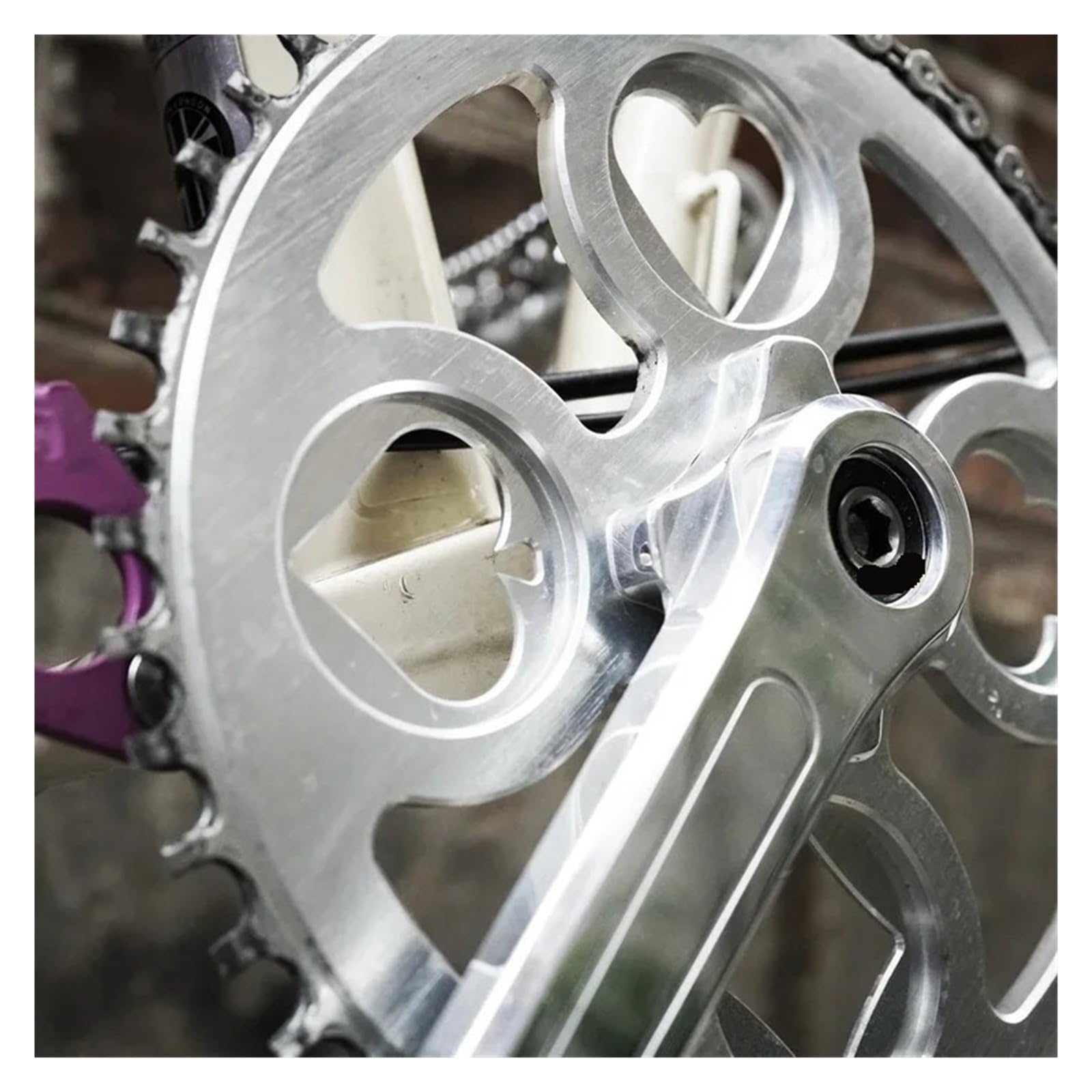 Plato y bielas for Bicicleta Plegable 50T(Silver Crank)