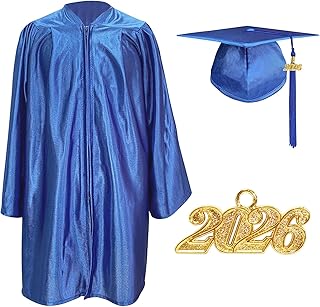 Preschool and Kindergarten 2026 Graduation Cap and Gown Set for Kids | Breathable,lightweight for children,Unisex style and shiny fabric,For comfortable graduations and ceremonial events