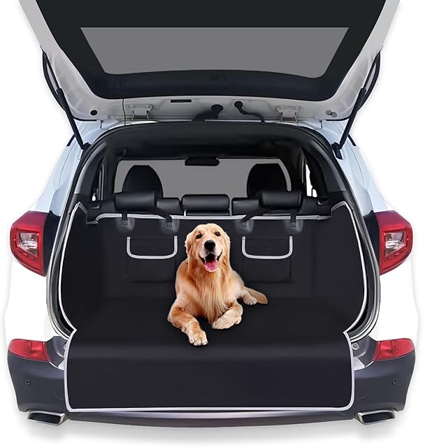 Siivton Car Boot Protector: Nonslip Car Boot Blanket for Dog - with Side Protection and Bumper Protection, Waterproof & Antifouling, Robust Protective Mat for Dogs