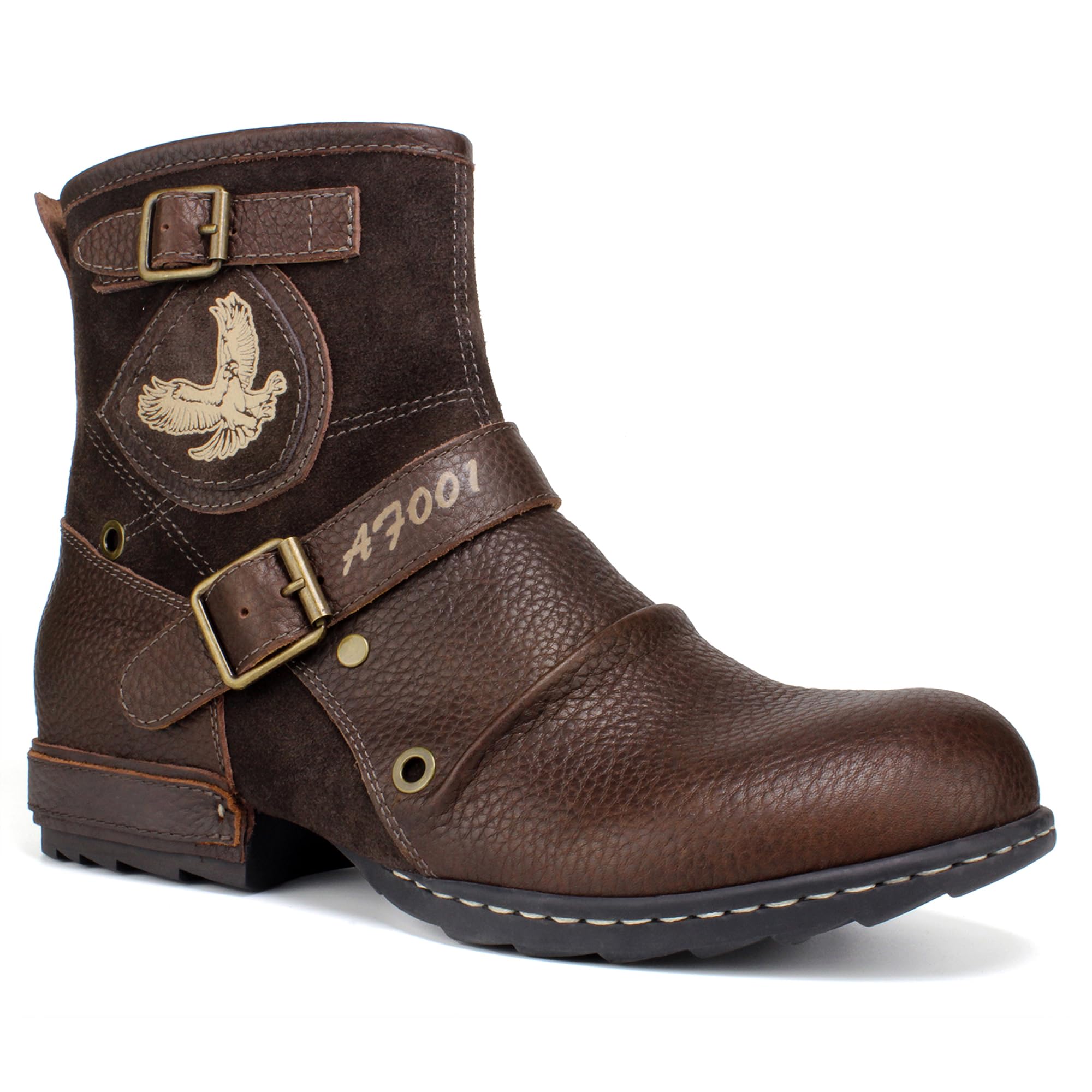 Psanfawq Retro Moto Biker Boots