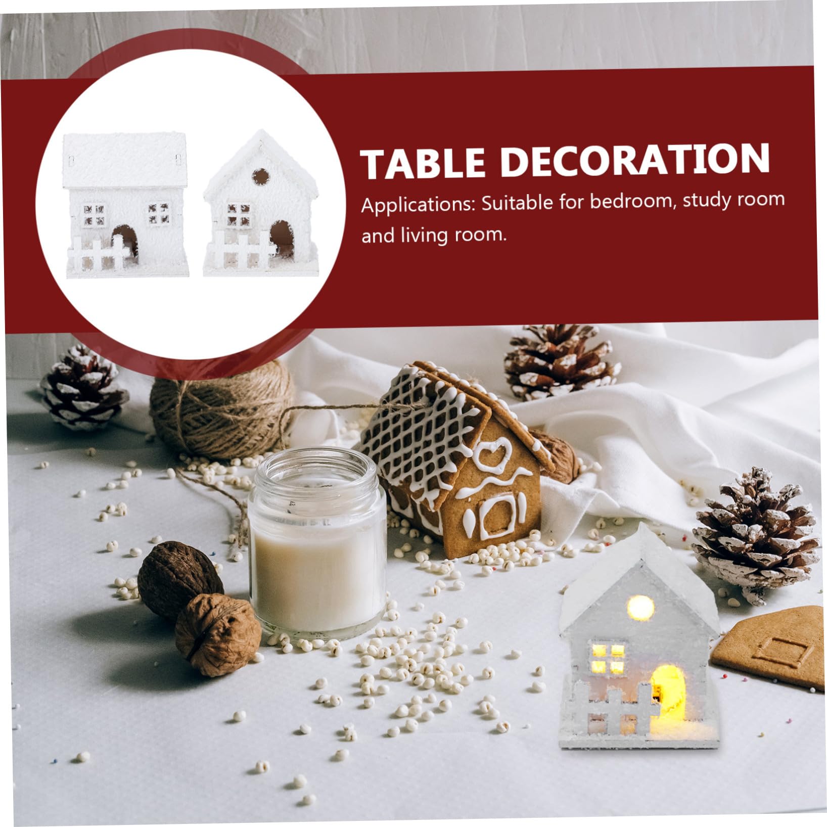 Didiseaon 4pezzi Decorazioni Natalizie Illuminazione Led Decorazioni Per Accessori Festivi Per Per