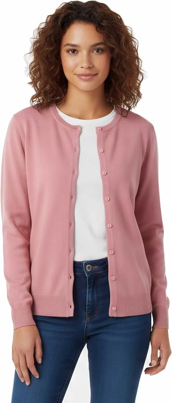 Allsense Women's Long-Sleeve Crewneck Cardigan