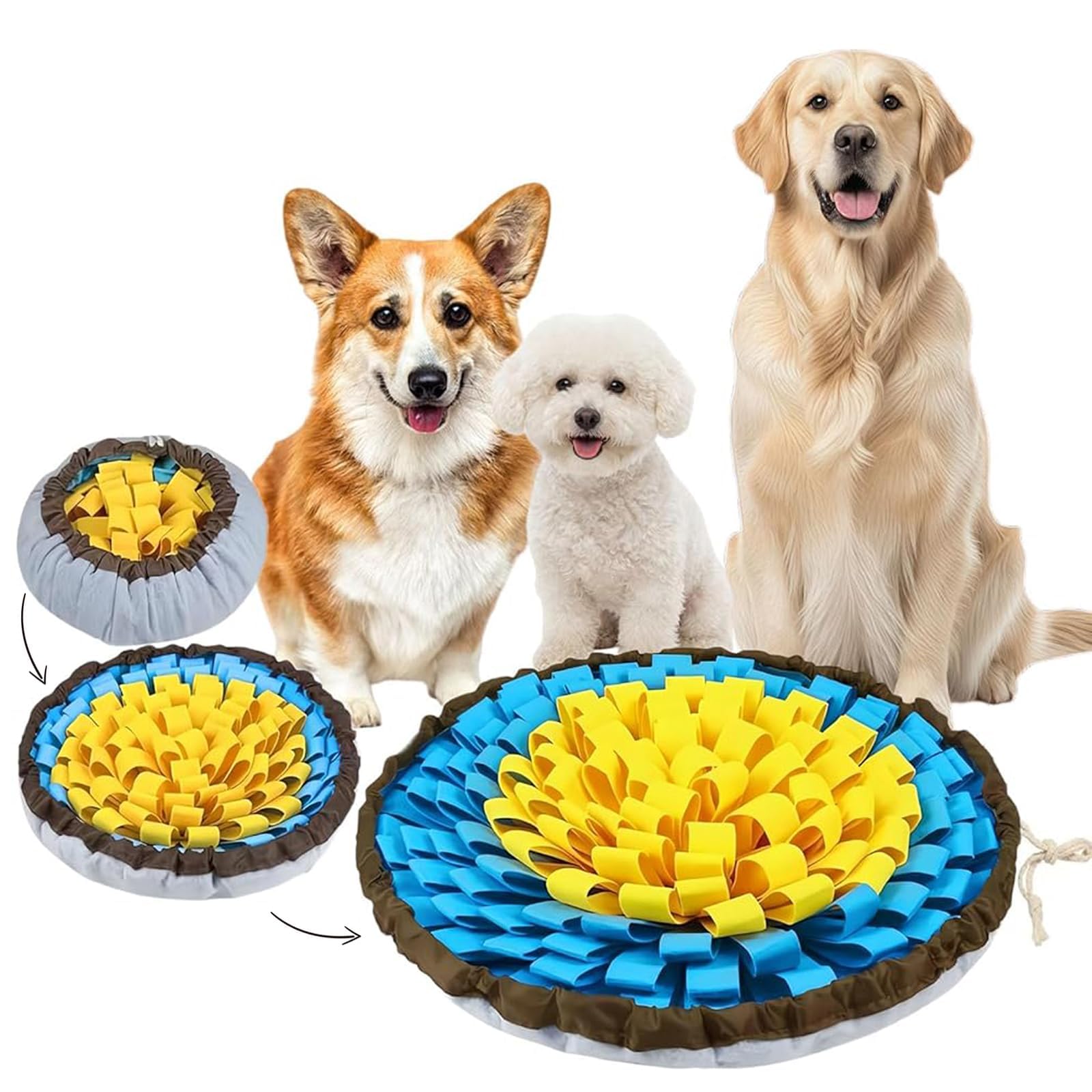 Snuffle Mat for Dogs, Washable Interactive Game Toy Mat Dog Snuffle Mat