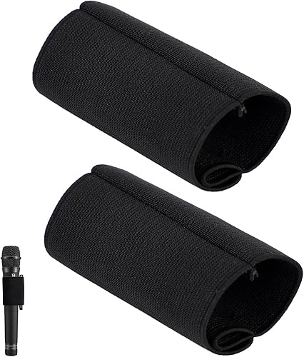 2 fundas elásticas para micrófono de mano, funda de micrófono negra para Sony TX650TX660, protector de micrófono para accesorios de micrófono
