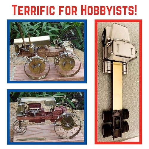 Miniatura 6 de K&S Precision Metals 8240 Tira de latón, 0.032 pulgadas de grosor x 14 pulgadas de ancho x 12 pulgadas de largo, 1 pieza por automóvil, fabricada en