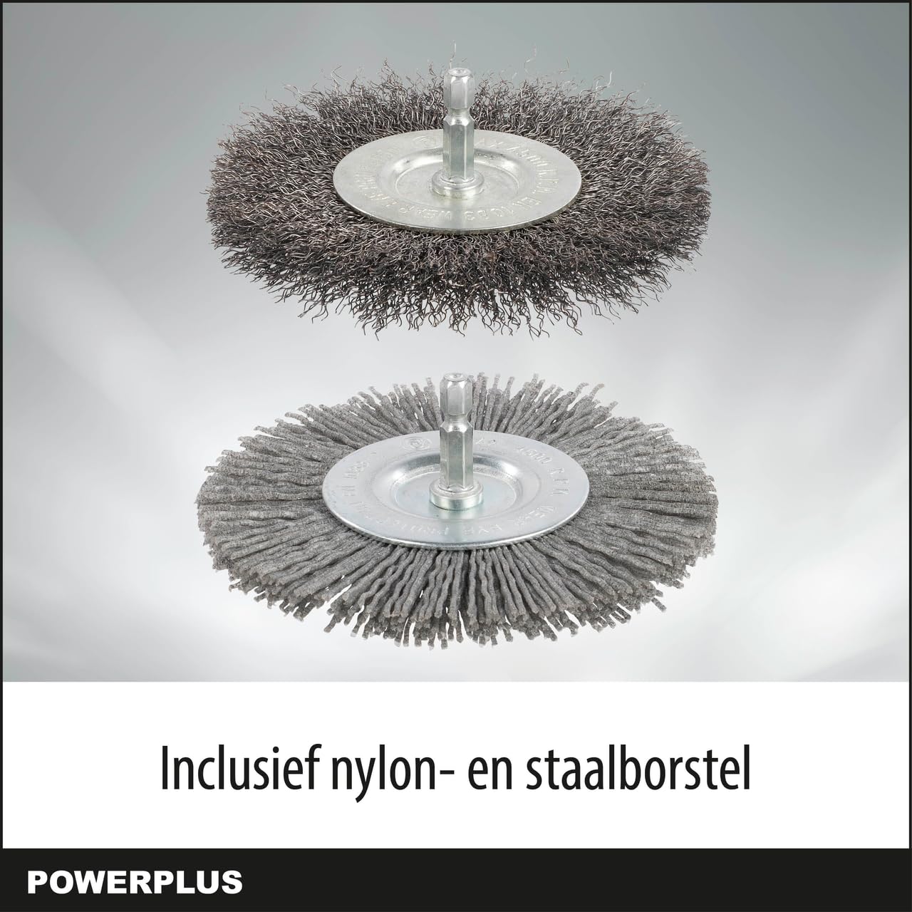 Powerplus Dual Power POWDPG8060-20V - Extractor de malas hierbas con batería y cargador sin batería y cepillo de acero y nailon