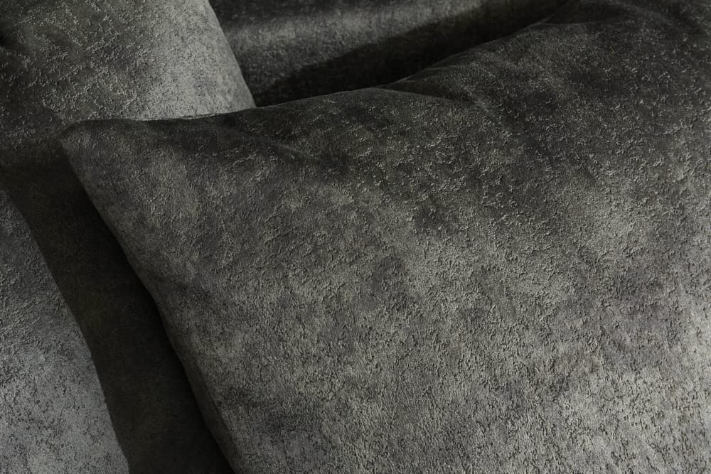 Riess Ambiente Big Sofa ELEGANCIA 285cm moosgrün Microfaser XXL Couch inkl. Kissen Federkern