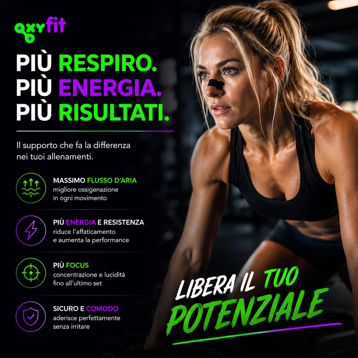 30 Cerotti Nasali Antirussamento (Nasal Strips) | per Smettere di Russare e Respirare Meglio | Dilatatore Nasale per Sport e Congestione (Nero - 30)
