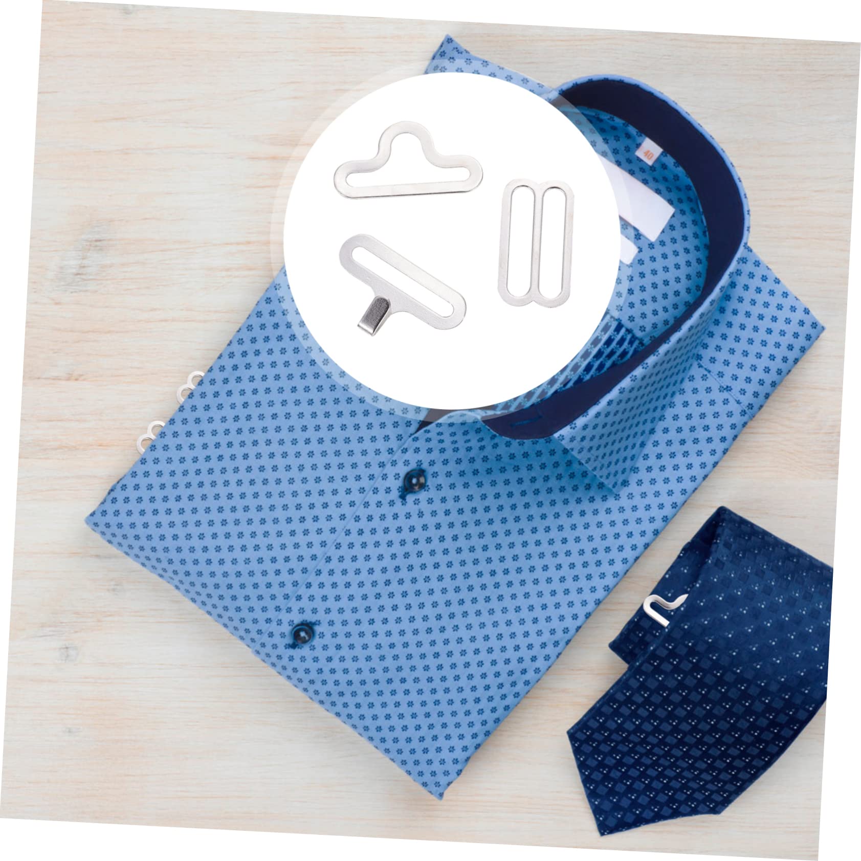 ERINGOGO 50Sets Adjustable Necktie Buckles Tie Strap Clips with Slide Eye Hook for Bow Ties Sling Shoulder Straps Durable Resistant Design for Everyday Use