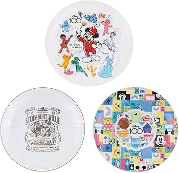 Amazon.co.jp: maebata プレート 皿 Disney 日本製 レンジ可 食洗機可