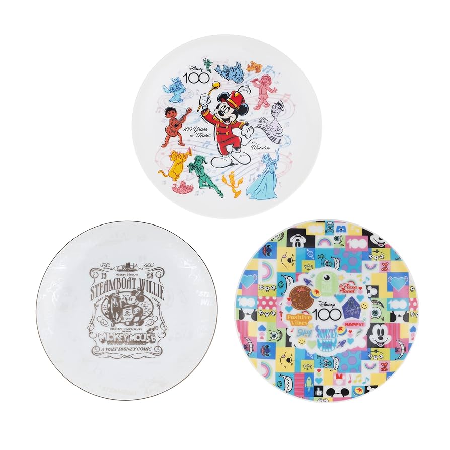 ディズニー　yearsプレートセット ディズニー(DISNEY)|ディズニー創設100周年豆皿セット|HARDOFF