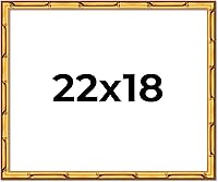 Vista 81 de Poster Palooza Marco de madera maciza de bambú dorado de 12 x 8 pulgadas con acrílico UV, respaldo de tablero de espuma y accesorios para colgar