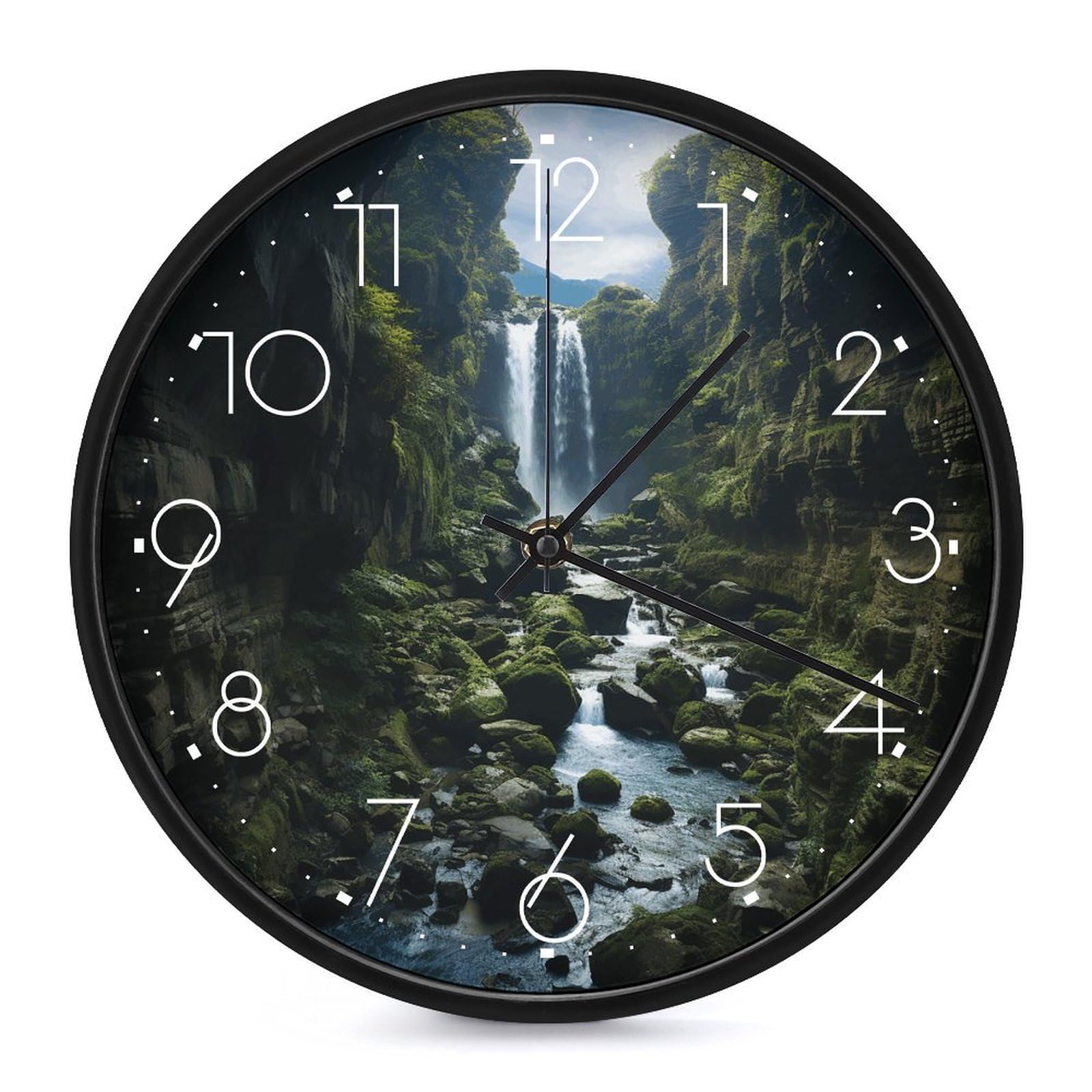 Horloge classique pour la maison éliminant le bruit du tic-tac avec cadran cascade