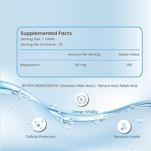 Miniatura 4 de H2 Tabletas de agua de hidrógeno molecular con magnesio antioxidante tableta de agua potable apoya la salud celular, combate el estrés, la