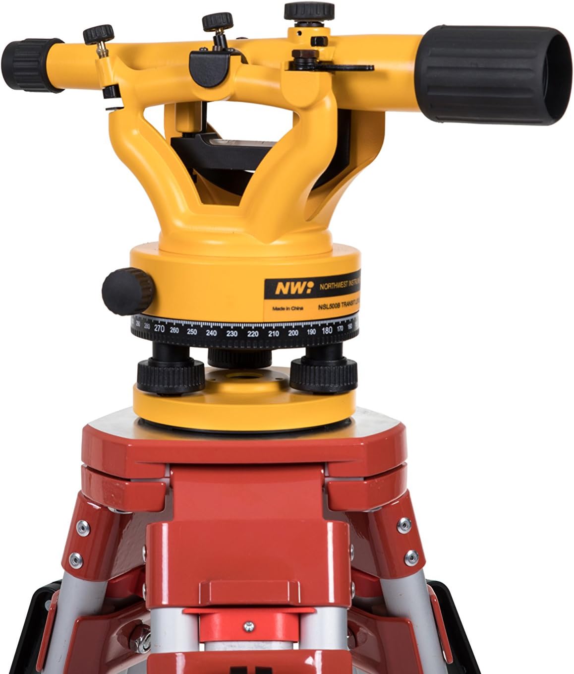 NWI NSLP500B Siteline Transit/Level Package – 20X Magnification, 200ft Range, ±45° Transit, 1/4" Accuracy at 100ft