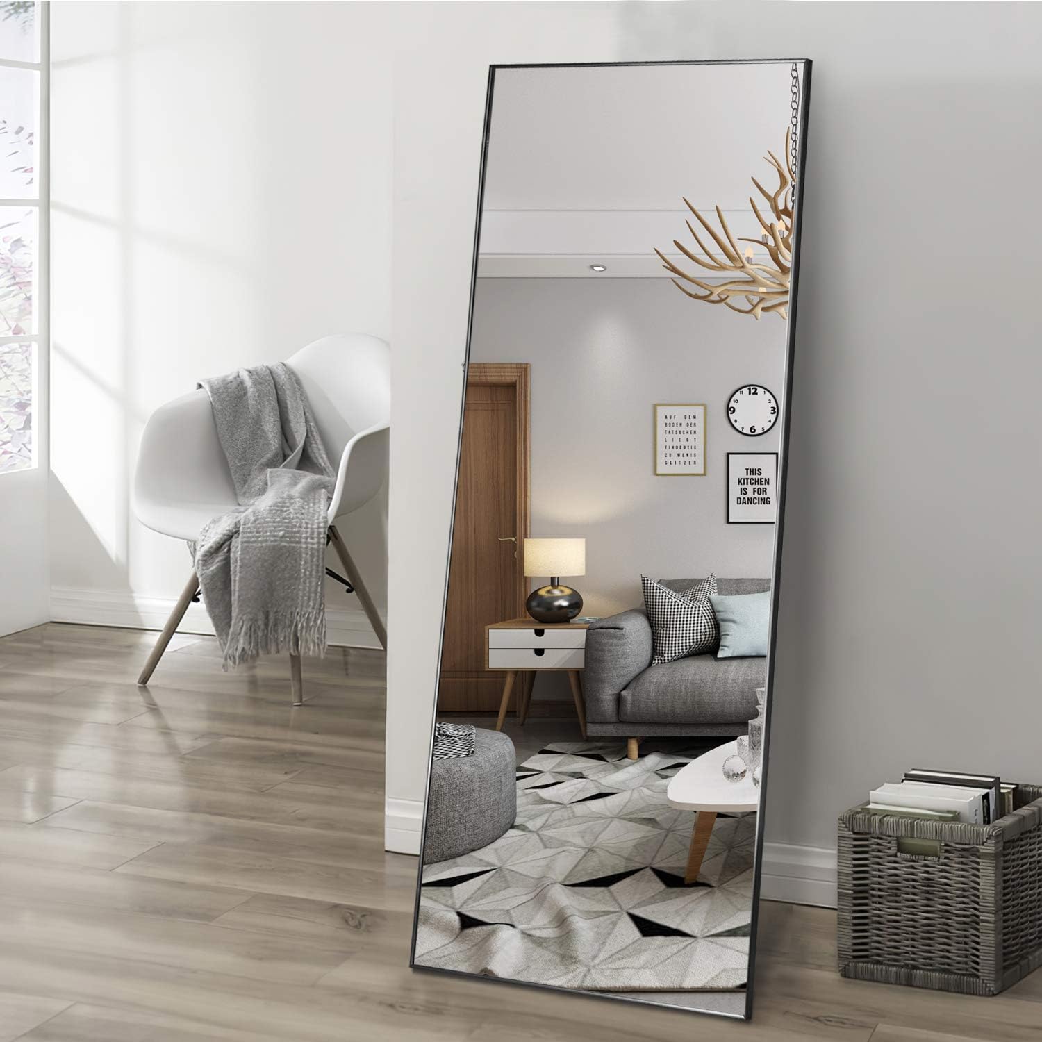 Elevens Full Length Floor Mirror 59"x20" Large Rectangle