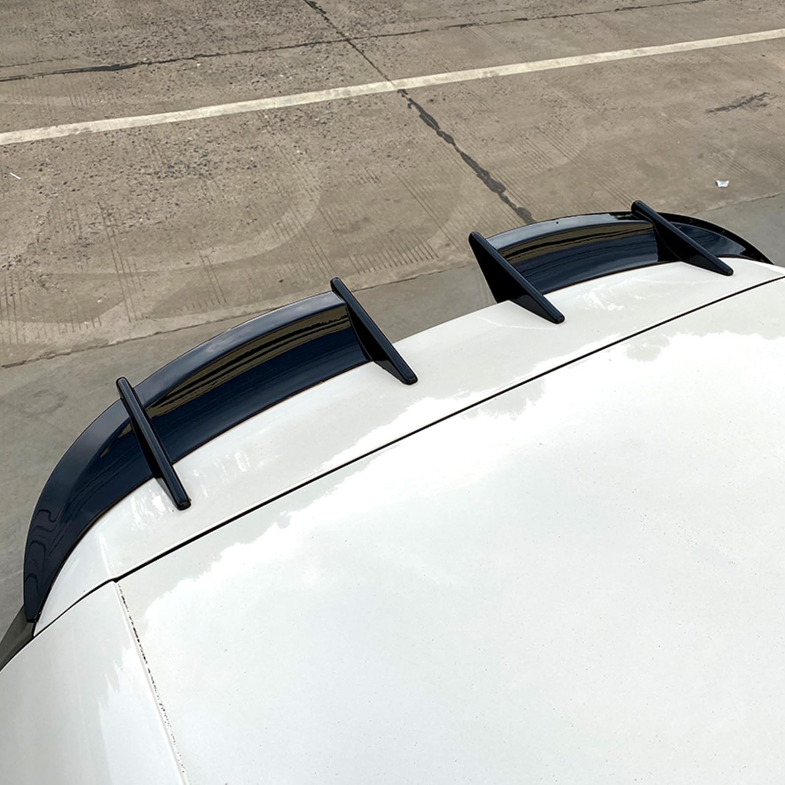 Błyszczący czarny tylny spoiler skrzydłowy bagażnika do 2010 2011-2013 VW Golf 6 MK6 GTI AK STYLE
