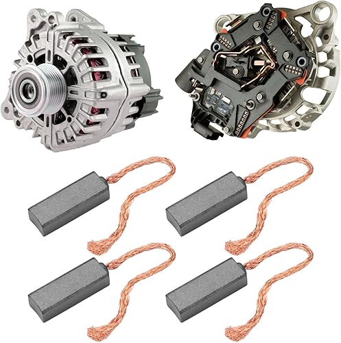 Miniatura 5 de Lubricidad conductiva del sistema de cepillo del regulador del alternador de los cepillos del carbono del motor del generador Brx40710 antiaging